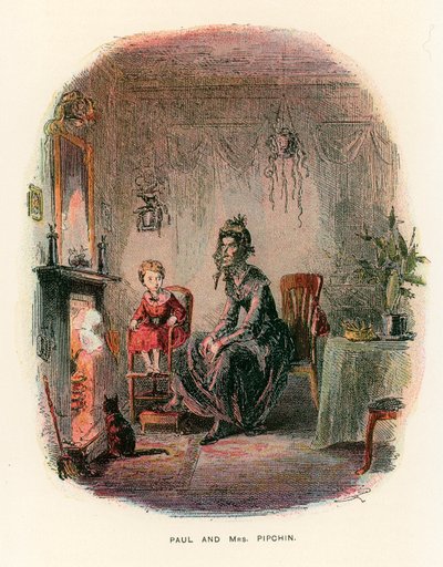 Illustration for Dombey and Son by Hablot Knight Browne